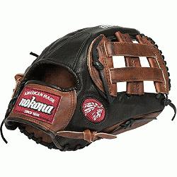 stpitch Buckaroo Softball Glove 11.75 inch Right Hand Throw  Nokona Black Buckar